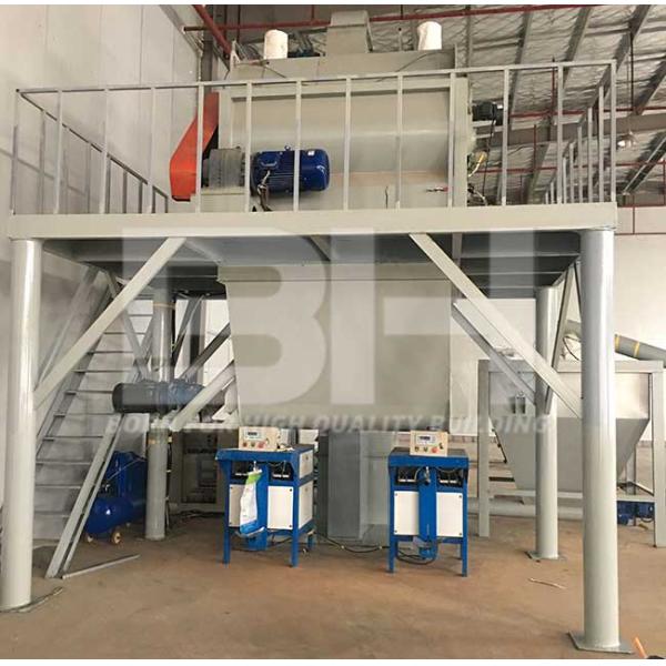 High Performance Dry Mortar Plant With Manual Batching And Automatic Packaging