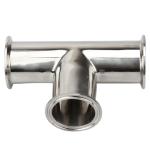 Quick Install SS304 316L Tri Clamp Equal Tee Pipe Fitting for Food Industry