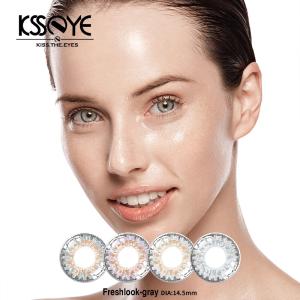 China Eco Colored Yearly 3 Tone Contact Lenses Natural Eye Lenses 14.5mm wholesale