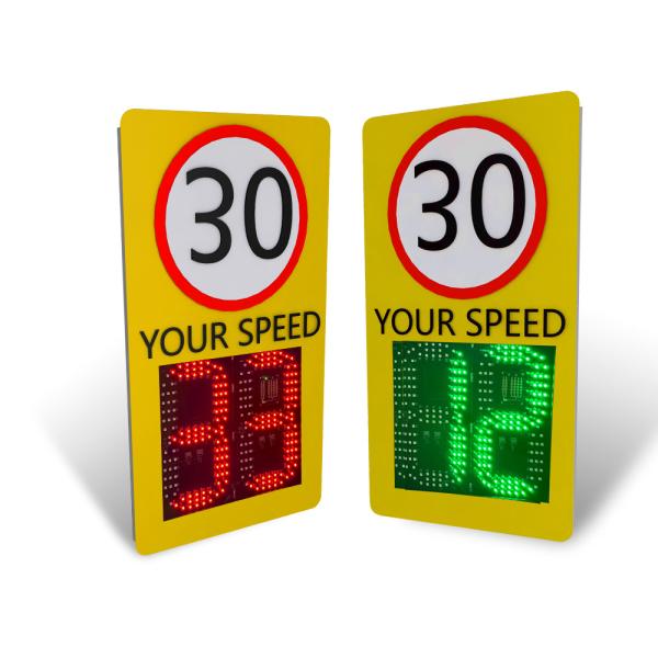 Quality 150M Detection Solar LED Radar Speed Sign with Wireless Communication for sale