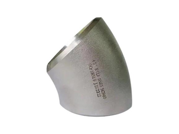 Quality 45 And 90 Degree Stainless Steel Pipe Fittings Butt Weld LR. SR. Seamless Elbow for sale