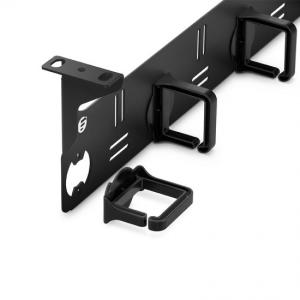 19 Inch 1U Plastic Rings Network Cable Organizer for Networking System Customizable