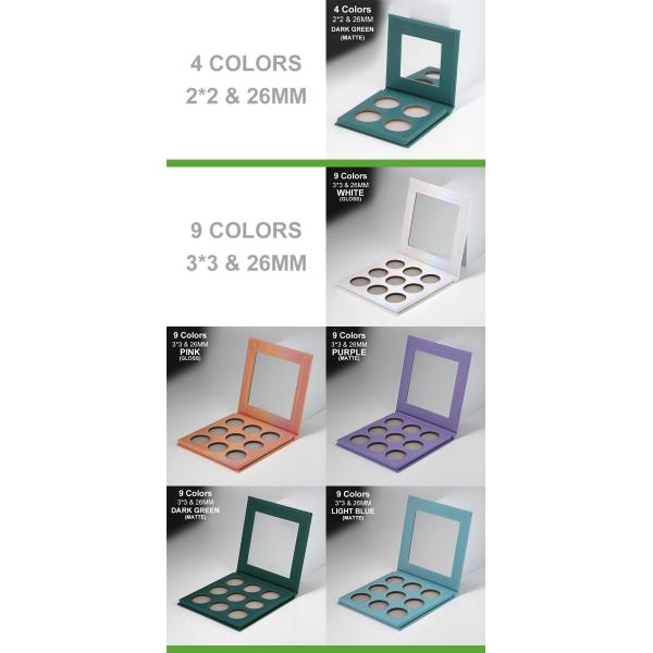 2*2 3*3 26mm Empty Eyeshadow Palette Containers Private Label