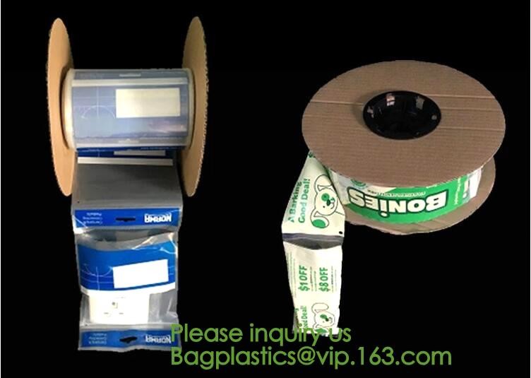 Clear LLDPE Easy Tearing Line Pre-Opened In Roll Bag,Factory Custom Autobag Preopened Polybag On A Roll