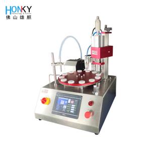 China Tabletop Small Business Using 5ml Vial Filling And Crimping Machine With Multiple Size Mold Changing For Oil Liquid wholesale