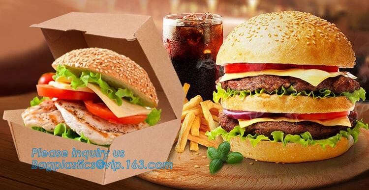 kraft paper sandwich box with window ,triangle sandwich box for packaging,Cardboard Box With Clear Window Burger Sandwic