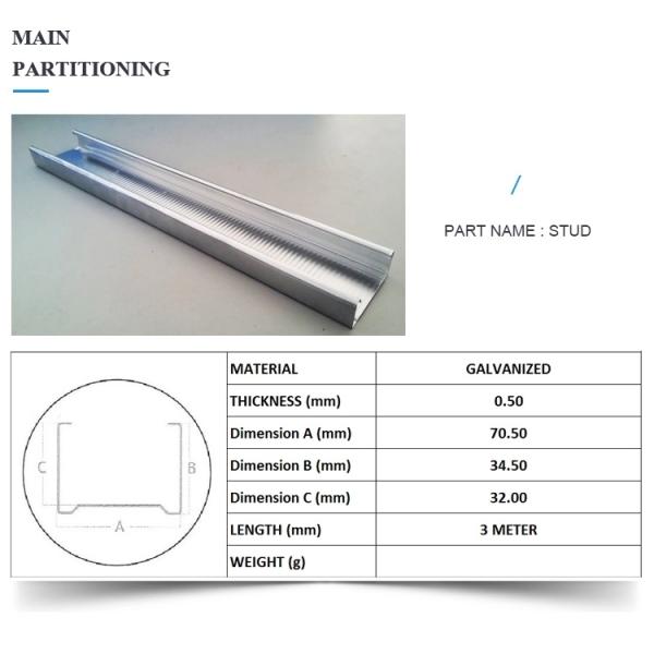 Drywall Metal Stud and Track Furring Baffle Ceiling Channel Light Steel Keel Profile Making Equipment Roll Forming Machine