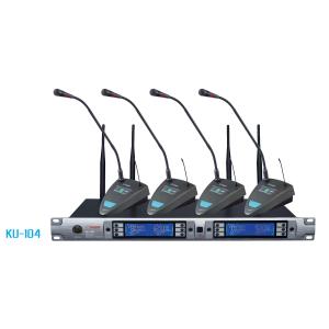 China UHF four channels IR frequency wireless conference microphone KU-104 on sale