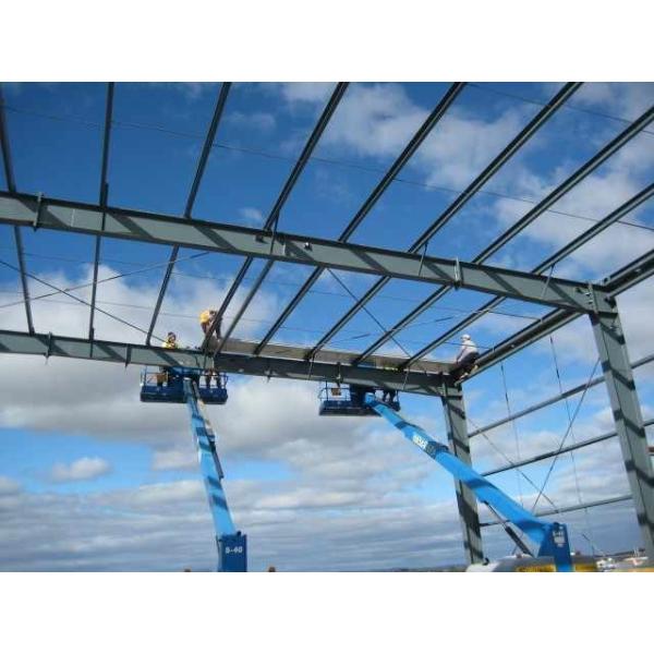 Sa 2.5 Shot Blasting Level Steel Beam Warehouse With Autocad Software