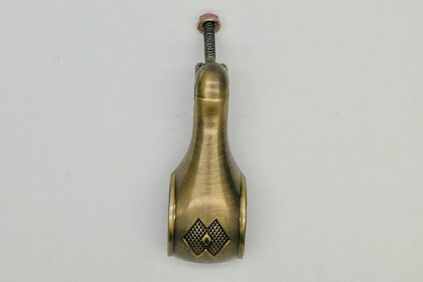 Quality High Polished Casket Hardware ZA02 Zamak Material Antique Brass Color for sale