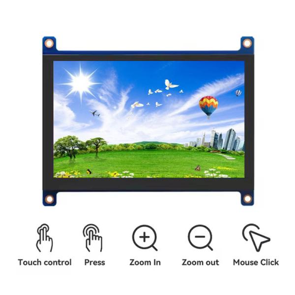 5 Inch HDMI Raspberry Pi Display 800x480 Capacitive Touch Screen Module 400 Cd/M2