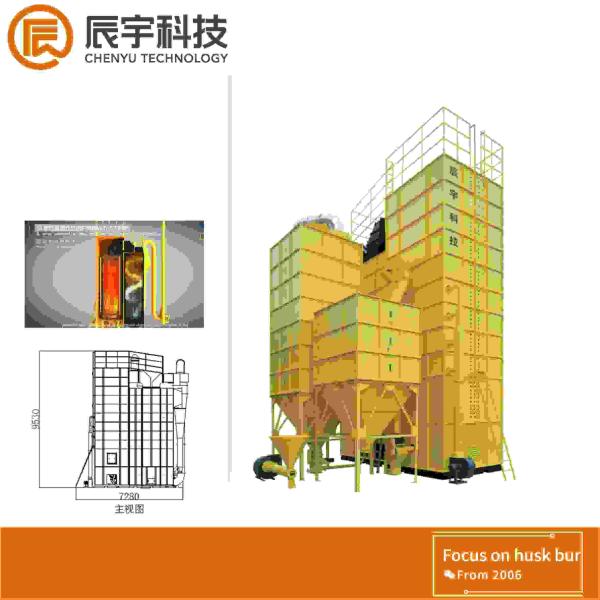 Quality 21.15kw Biomass Furnace 15.4m3 25T With Husk Automatic Temperature Control System for sale