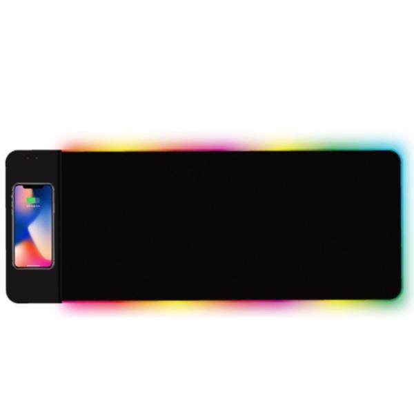 Quality Mouse Pads Led Wireless Rgb Custom Logo Printed Customised Gaming Large Rgb Mouse Pad Keyboard Mat for sale