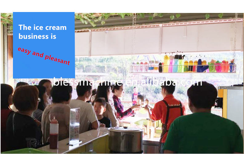 2022 Soft Serve 3 Flavor Vending Ice Cream Machine with Super Performance and Automatic