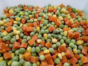 10*10mm Diced IQF Frozen Mixed Vegetables FDA / ISO Certificated
