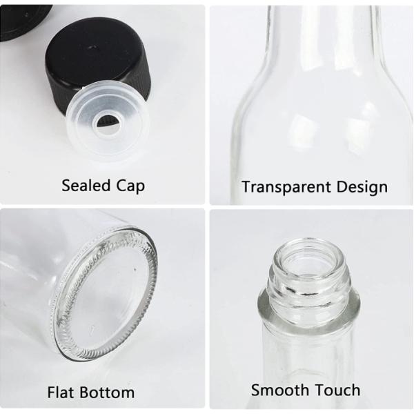 Mini Empty Chilli Tomato Hot Sauce Bottles with Plastic Lid