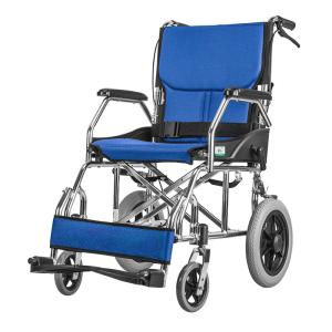 China Durable Solid Seat Wheelchair , Lightweight Folding Manual Wheelchairs OEM available wholesale