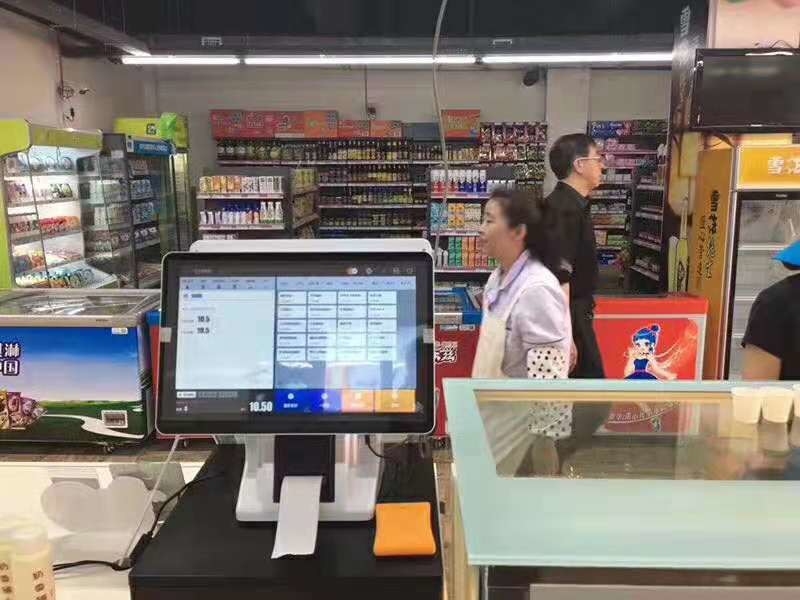 Bluetooth All In One Touch Screen POS Terminal Machine For Supermarket Cashier