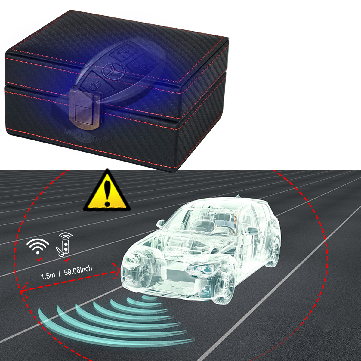 Faraday Car Key Signal Blocking Box Security Storage Keyless Cars EMI Shielding