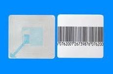 China Customized Disposable Deactivatable Rolled EAS Rfid Tag Label 8.2MHz Barcode wholesale
