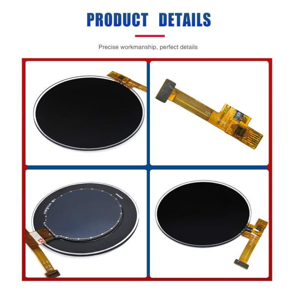 1.6 Inch Circular Tft Display MIPI 400x400 Resolution IC ST77903 QSPI