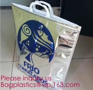 China Reusable Grocery Shopping Box Zipper Top Nonwoven Aluminum Cooler Bag Thermal Bag Cool Insulated Bag bagease bagplastics wholesale