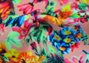 China Twill Polyester Fabric / Patterned Printed Polyester With Heat Transfer wholesale