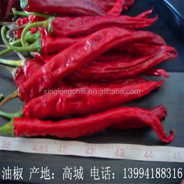 Quality Long Dry Erjingtiao Pepper Chilis Delicious Taste Nutritious Health Benefits Stemless for sale
