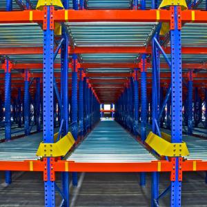 China Advanced 7.5kw Storage Rack Roll Forming Machine With Integrated Automation And Cr12Mov Cutting Blades wholesale