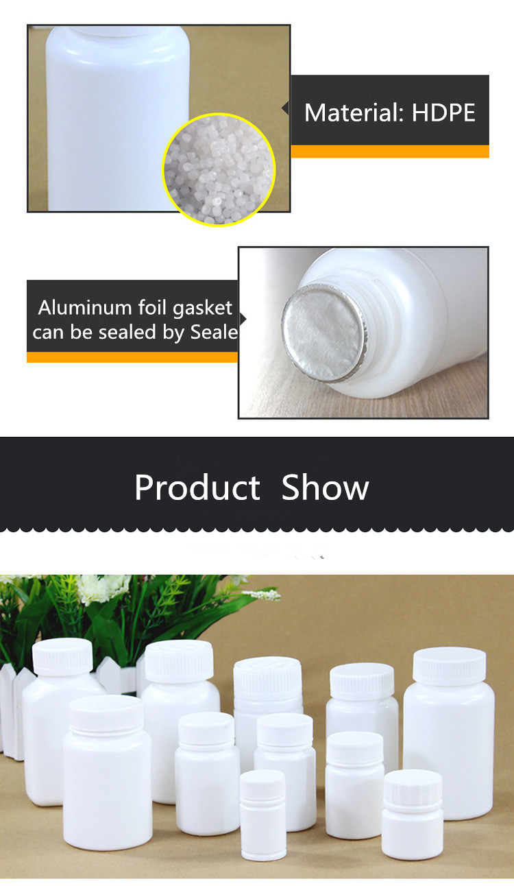 70ML Empty Medicine Pill Capsule Bottle With Lid for Medical Tablets and Capsules