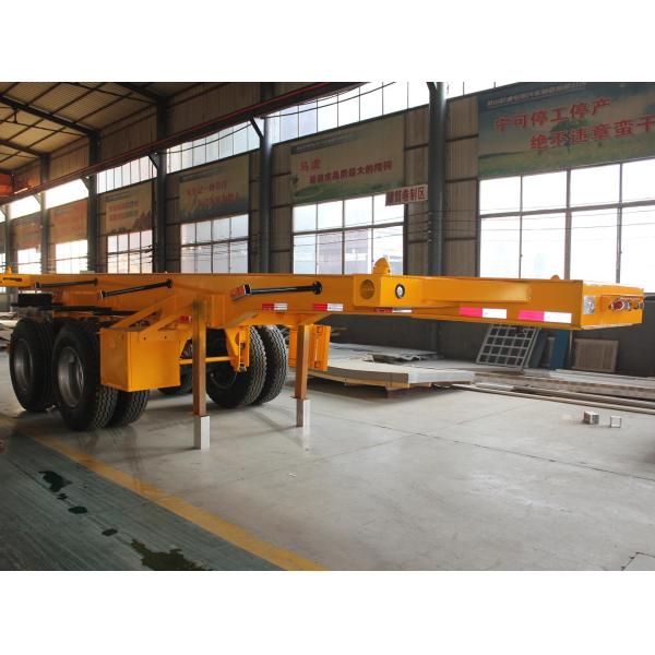 Aotong 20Ft 40Ft Container Frame Skeletal Semi Trailer with Fuwa Bpw Optional 13tons Axle