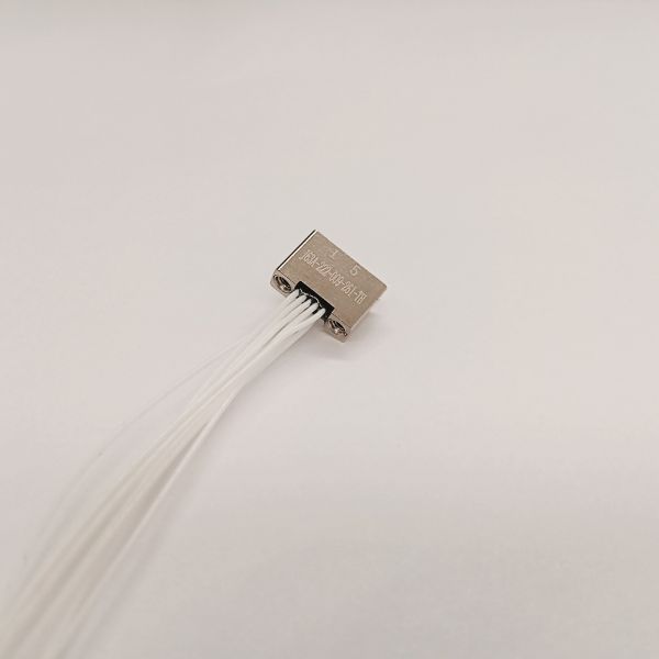 J63A Series Micro Rectangular Electrical Connector with 0.635mm Spacing and Twisted Wire Elastic Micro-Pin Inserts for Screw and Nut Connection