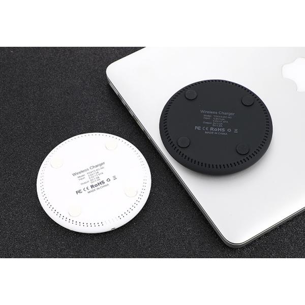 QI Fast Wireless Mobile Charger For IPhone X / 8 Lithium Battery CE FCC