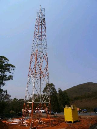 Quality 30m 3 Leg 4 Leg 5G Internet WIFI Telecom Steel Lattice Tower Self Supporting for sale
