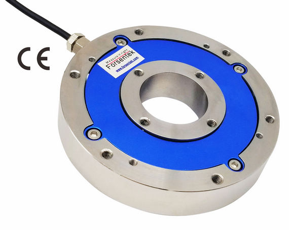 low profile hollow reaction torque transducer
