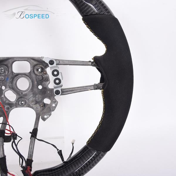 Customization Alcantara Porsche Carbon Fiber Steering Wheel Plain Weave