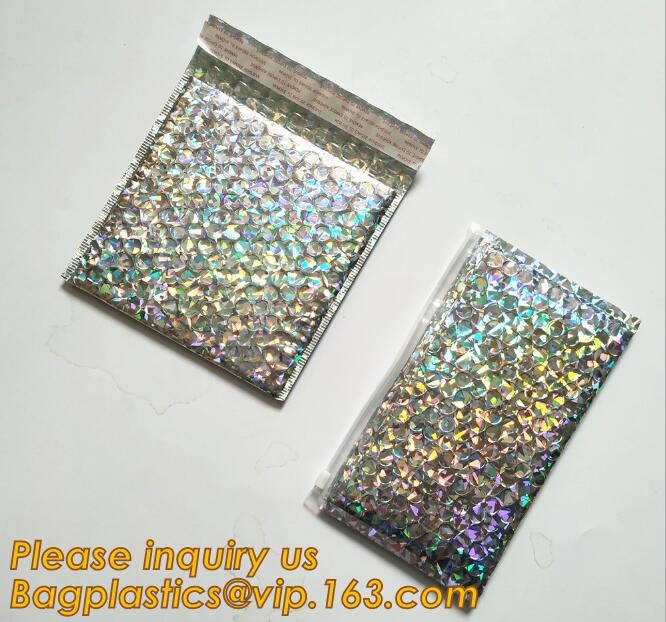Flat Envelopes Zip lock Bubble Bag, Low Price Most Popular Bubble Slider Bag,Plastic PE Material Mailer Slider Air Ziplo