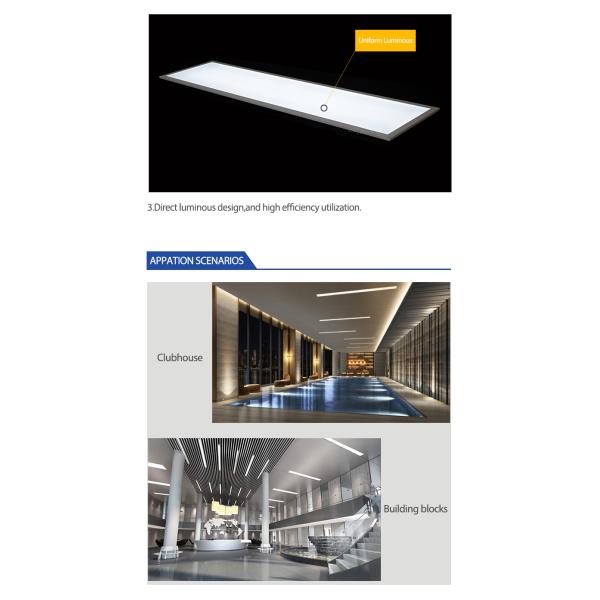 55W LED Panel Light Customized With CRI Ra 80 And Aluminum Frame