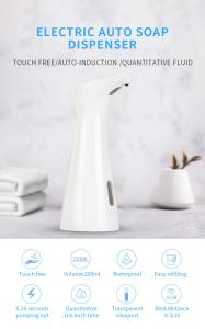 2kg Refillable Touch Free 200ml Electric Hand Sanitizer Dispenser Foam Soap For Hotel