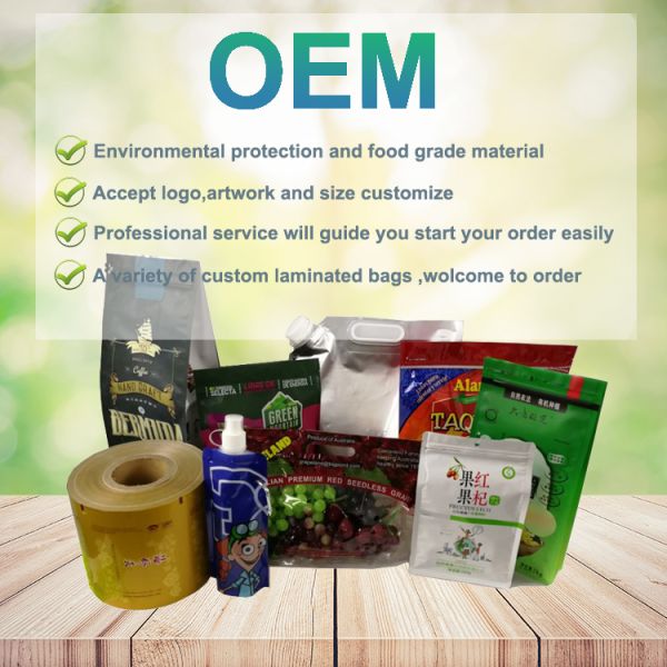 Custom MOQ 100pcs Free Sample Food-Grade Sealable Moisture-Proof Resealable Plastic Zipper Bags for Snacks