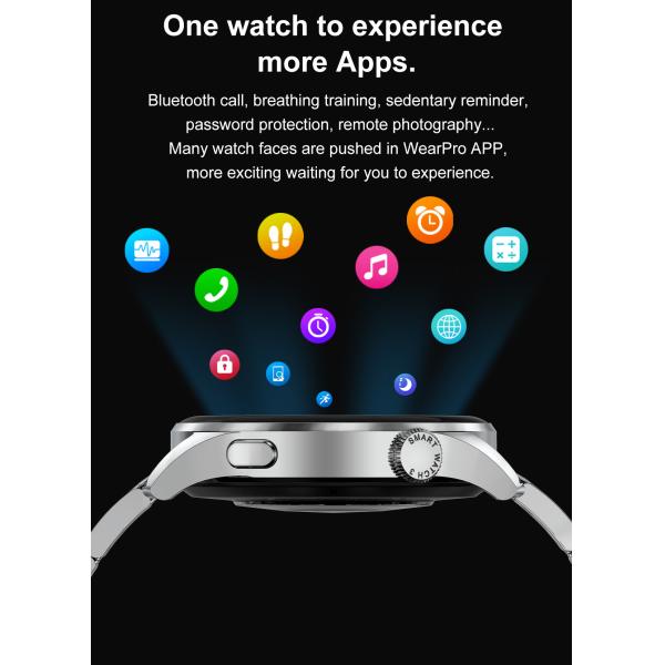 DT3 390x390 Retina Screen IP68 DT Smart Watch Bluetooth Wireless Charge