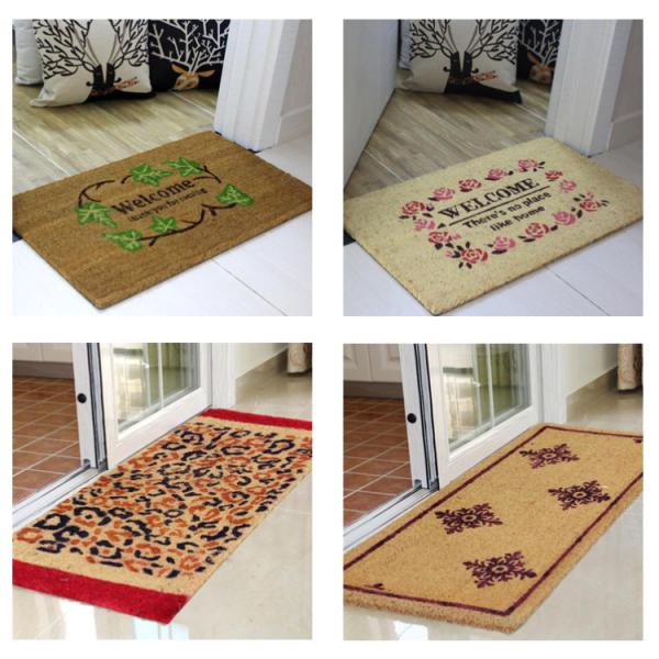 Simple Large Front Door Welcome Mats Non Bruch Rubber Slip Resistance