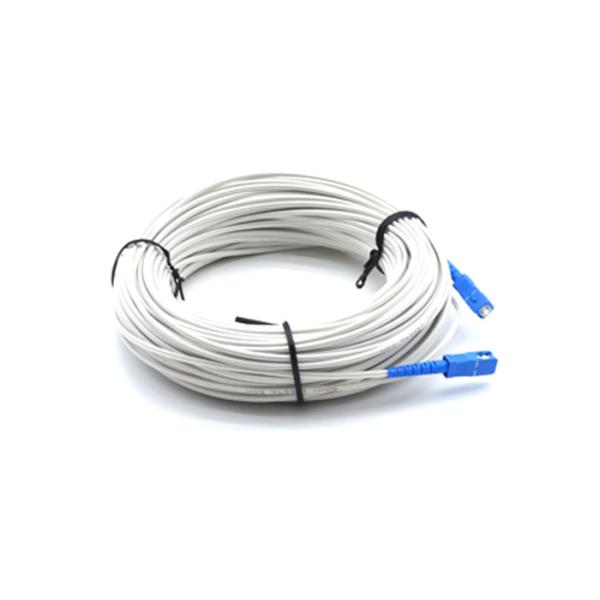 1 2 4 Core G657A1 FTTH GJXH Fiber Optic Drop Cable SM MM Indoor FRP Messenger