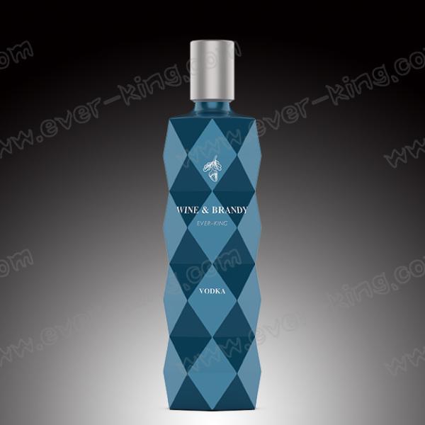 Custom Vodka Glass Bottle Decal Surface Handling With Cork