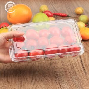 China Recyclable Clear Plastic Clamshell Containers for Fruits &amp; Vegetables Secure Lock &amp; Stackable Design wholesale