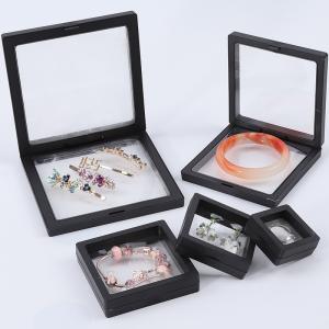 Buy cheap Black Luxury Jewelry Display Cases Plastic Protective Box With PE Film For from wholesalers