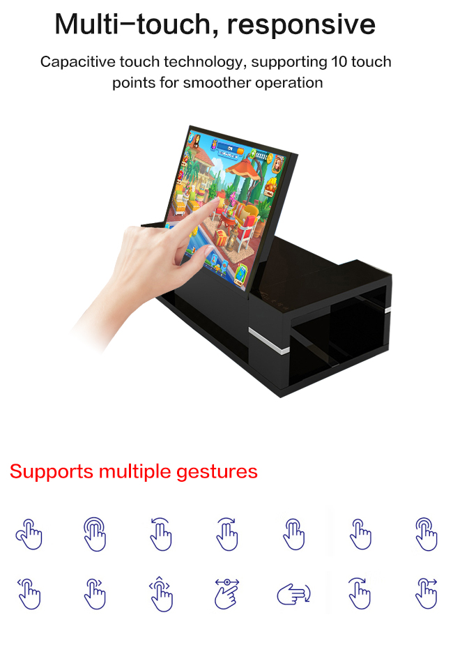 55inch Waterproof and Lifting Touch Screen Conference Table Game Table