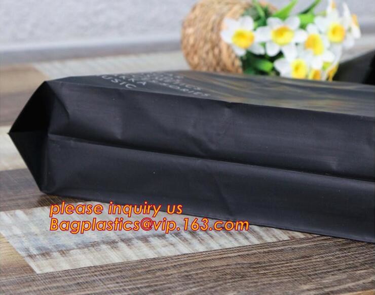 Promotional customized high quality soft loop plastic cloth bag,manufacturer custom soft loop handle polyethylene PE pla