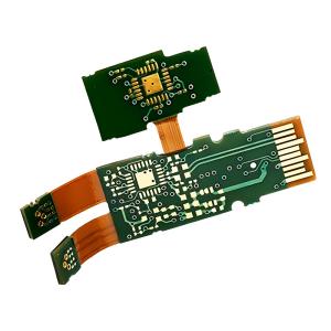 China 4MIL Rigid Flex Circuit Boards HASL Green Printed Circuit Board wholesale