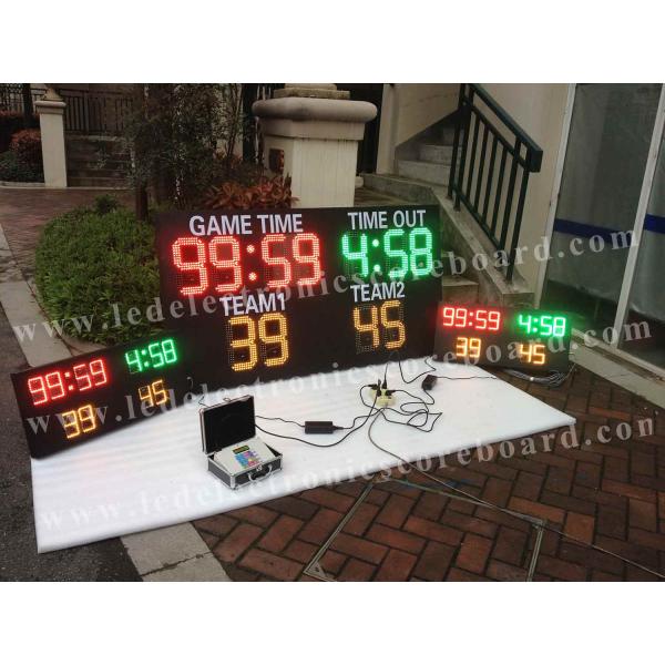 Paintball Sport Electronic Led Scoreboard with Wire Large 6 Red Buttons